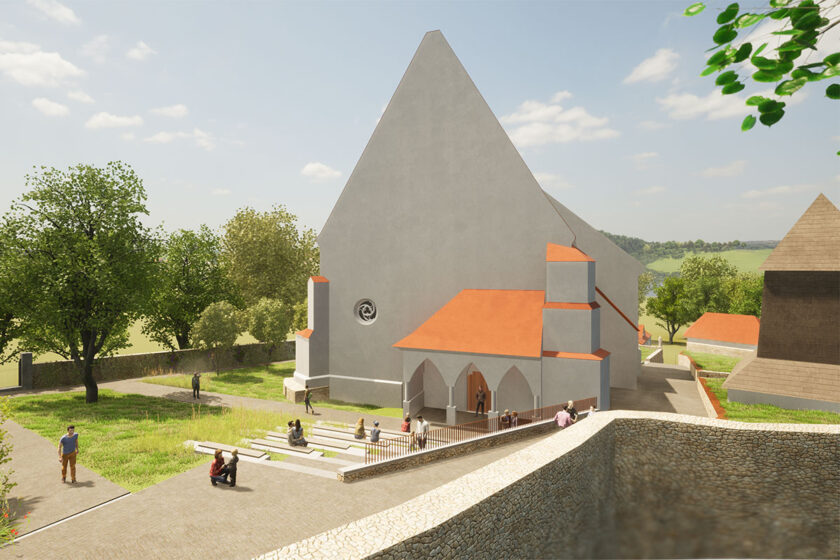 Exteriér Kostola sv. Juraja vo Svätom Jure