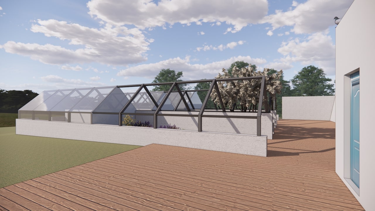 Takto budú vyzerať obnovené historické skleníky v Skleníky Prüger-Wallnerovej záhrade