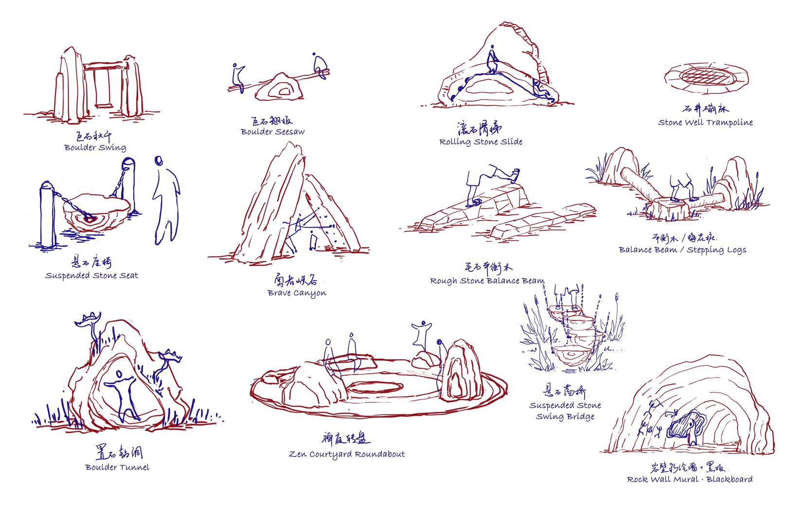 V čínskej provincii Šan-tung vznikol park, ktorý spája organické tvary, prírodné materiály a najnovšie stavebné technológie.