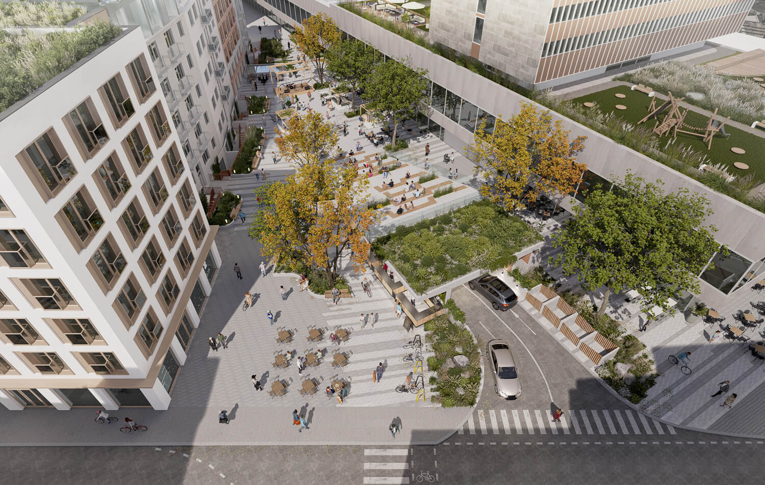 Staré vizualizácie Námestia umelcov