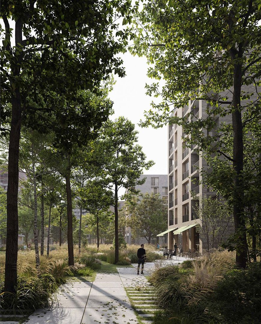 Srdcom územia sa stane centrálny park.