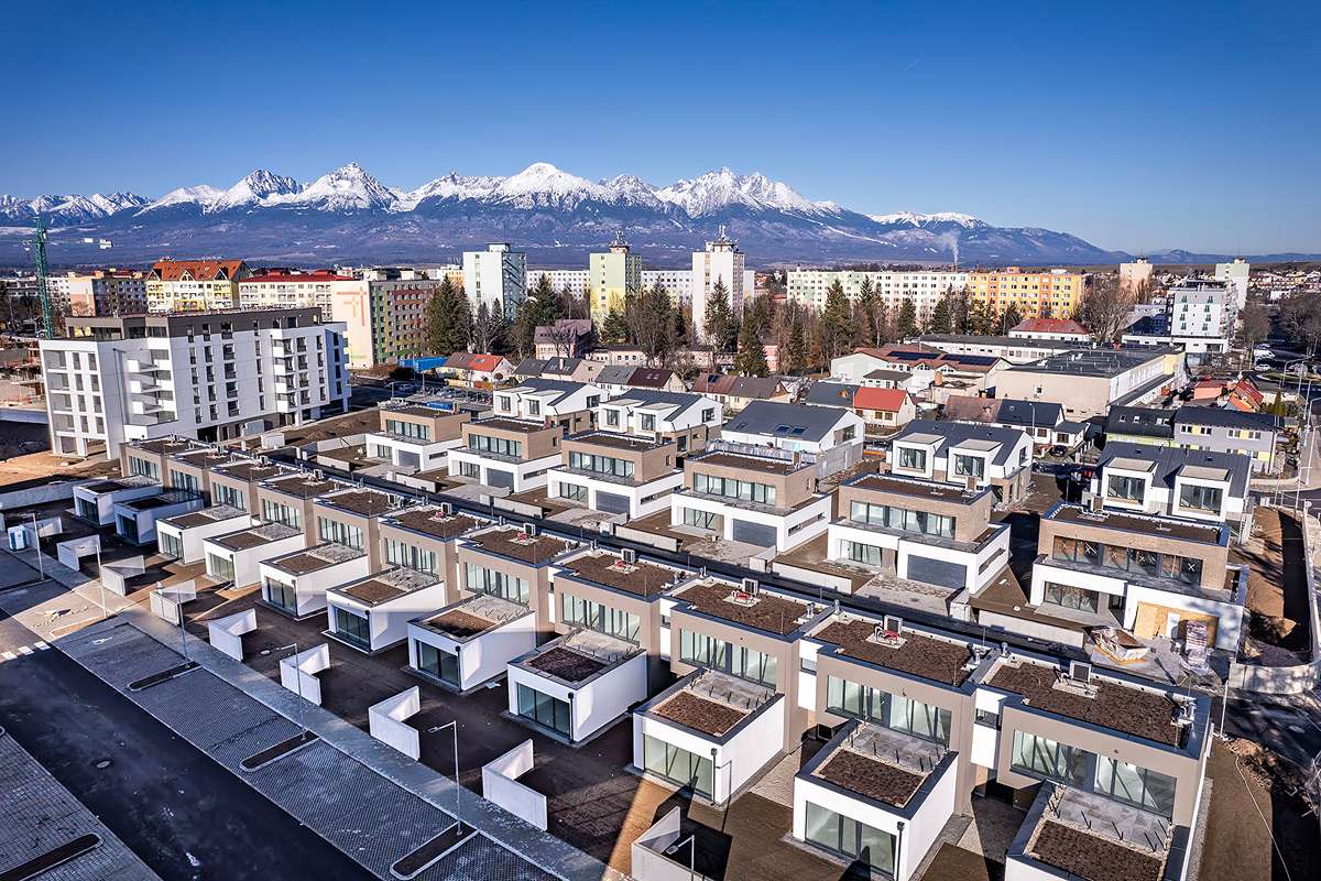 V rámci územia vznikne šesť polyfunkčných bytových objektov, štyri samostatné bytové domy a 27 rodinných domov v rôznych typológiách. 