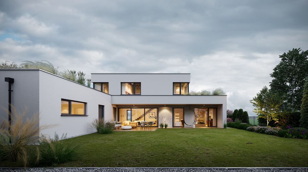 Rodinné domy budú mať vlastné záhrady alebo predzáhradky určené na relax.