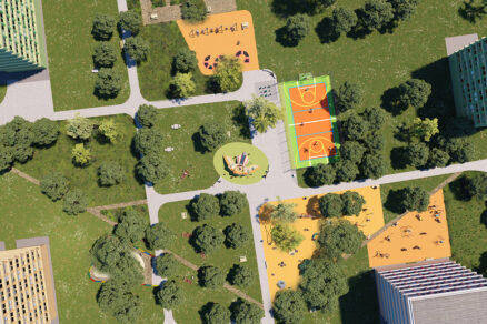 Revitalizácia vnútrobloku na Spartakovskej ulici