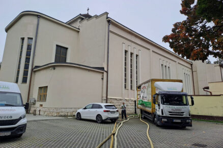 Technológia fúkanej izolácie pri historickom objekte – katedrála v Poprade