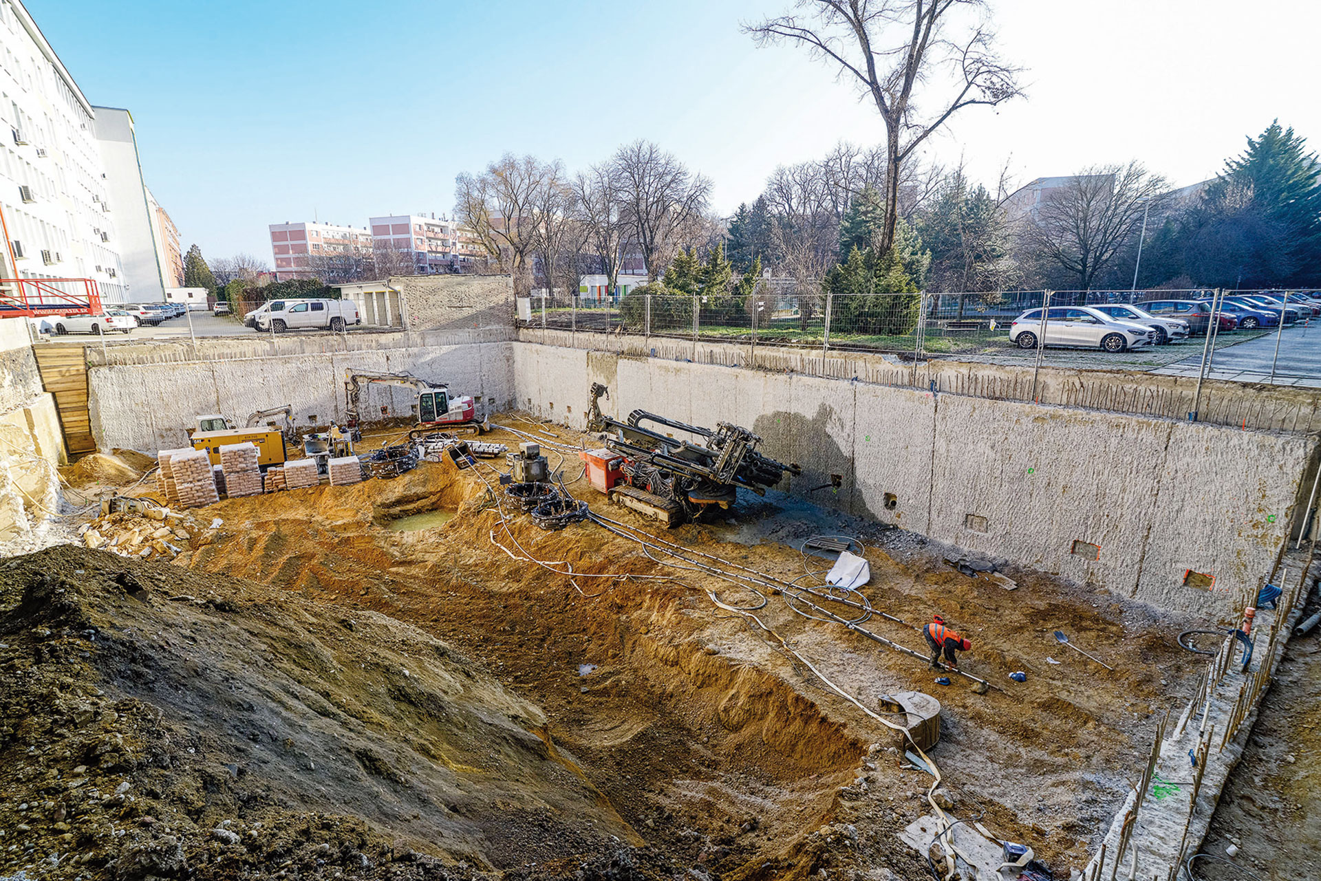 Lofty - Realizácia dočasných kotiev I. úrovne kotvenia KPS 