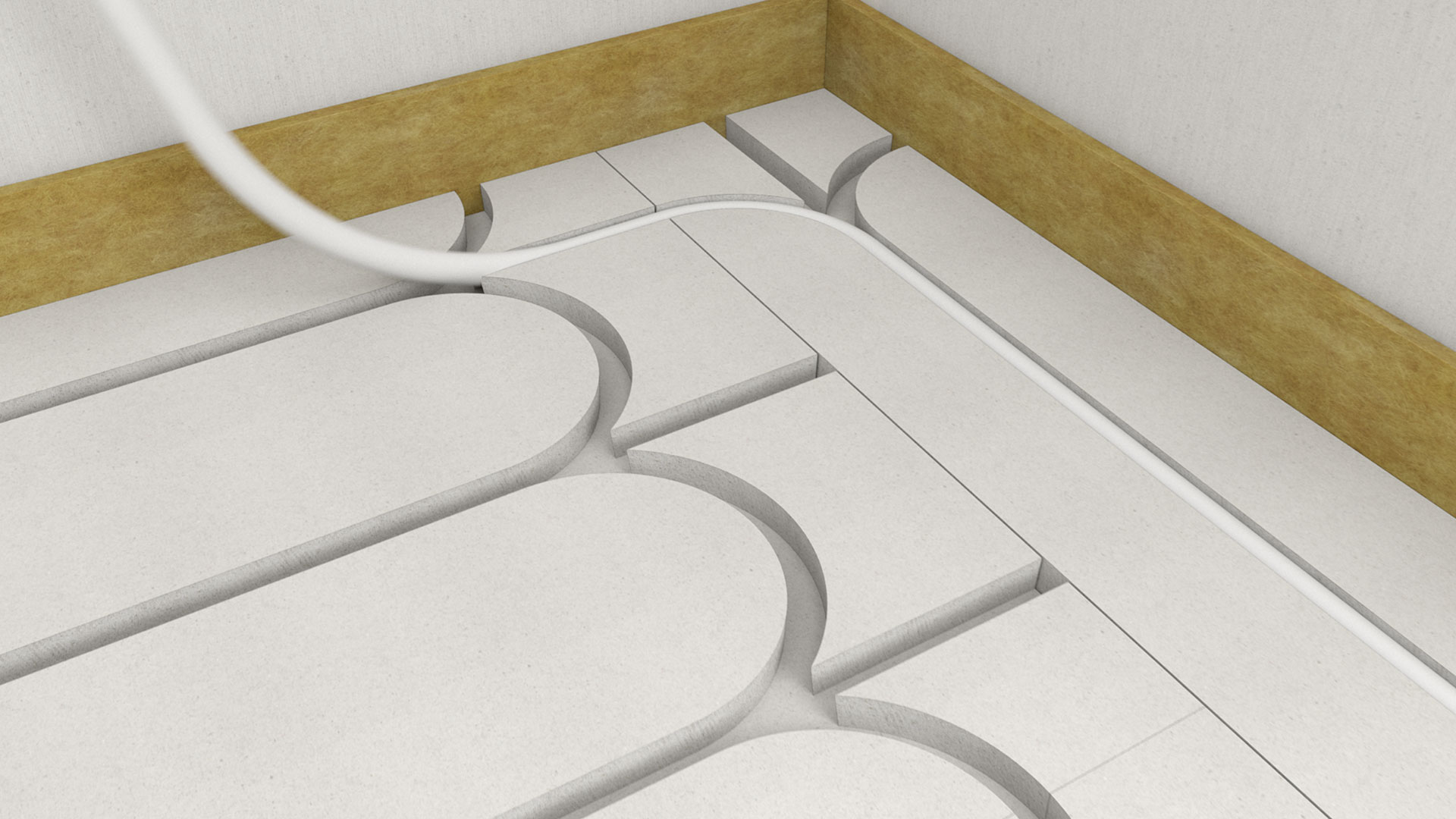 Montážny postup: Suchý systém na ukladanie podlahového vykurovania Montážny postup: Suchý systém na ukladanie podlahového vykurovania