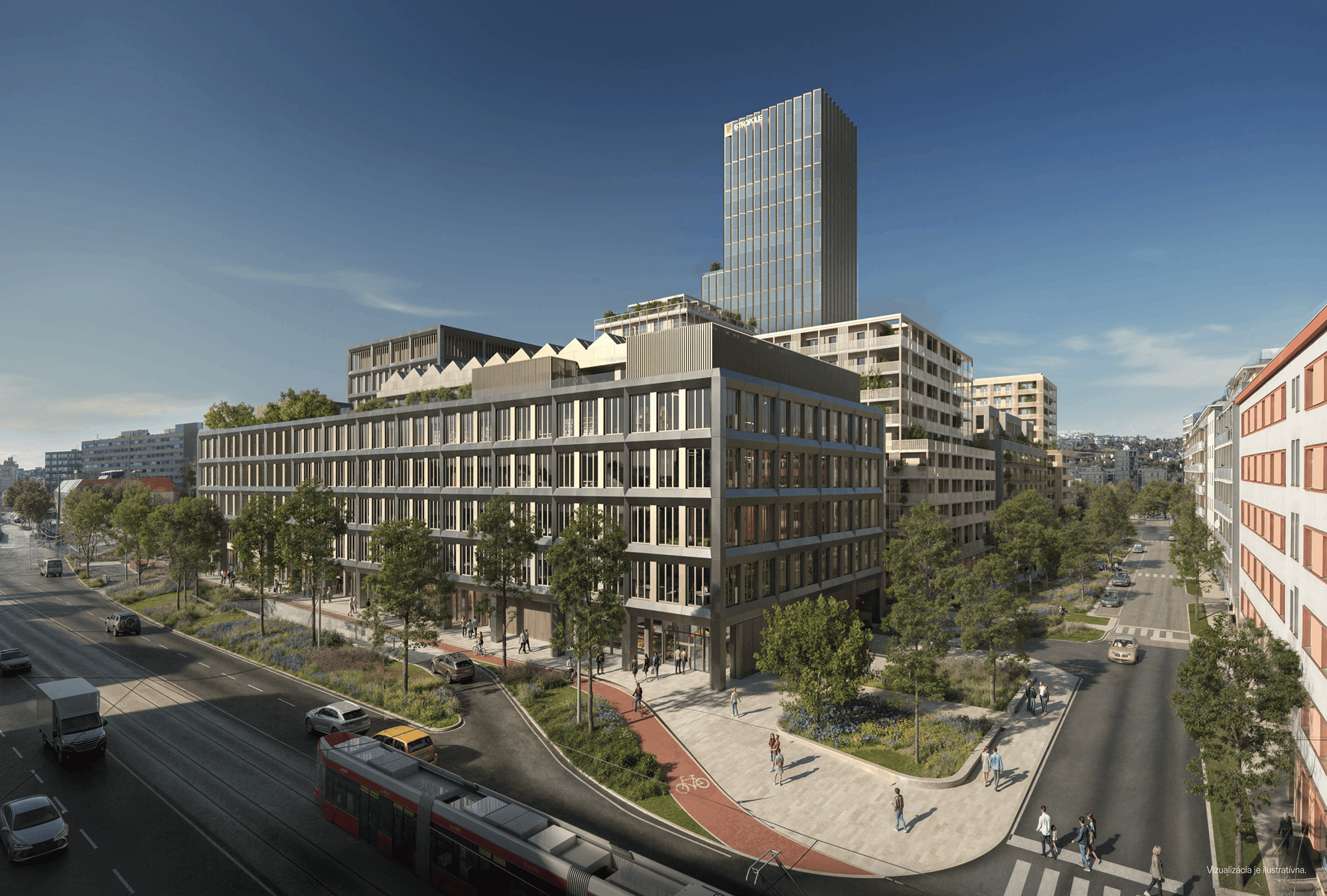 Stavebné povolenie získali tri budovy - Istropolis Atrium, Istropolis Tower a rezidenčný Blok A