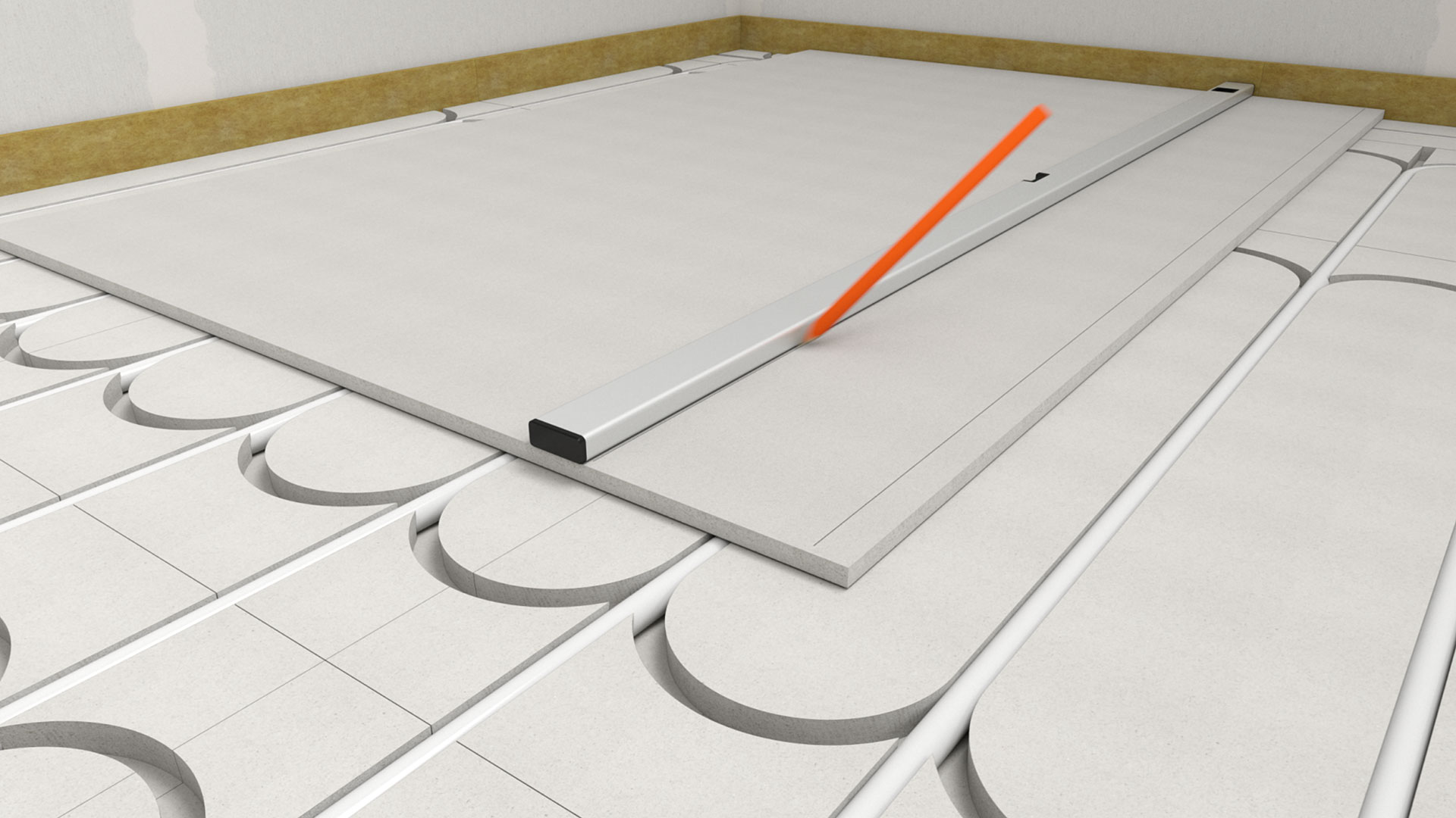 Montážny postup: Suchý systém na ukladanie podlahového vykurovania Montážny postup: Suchý systém na ukladanie podlahového vykurovania