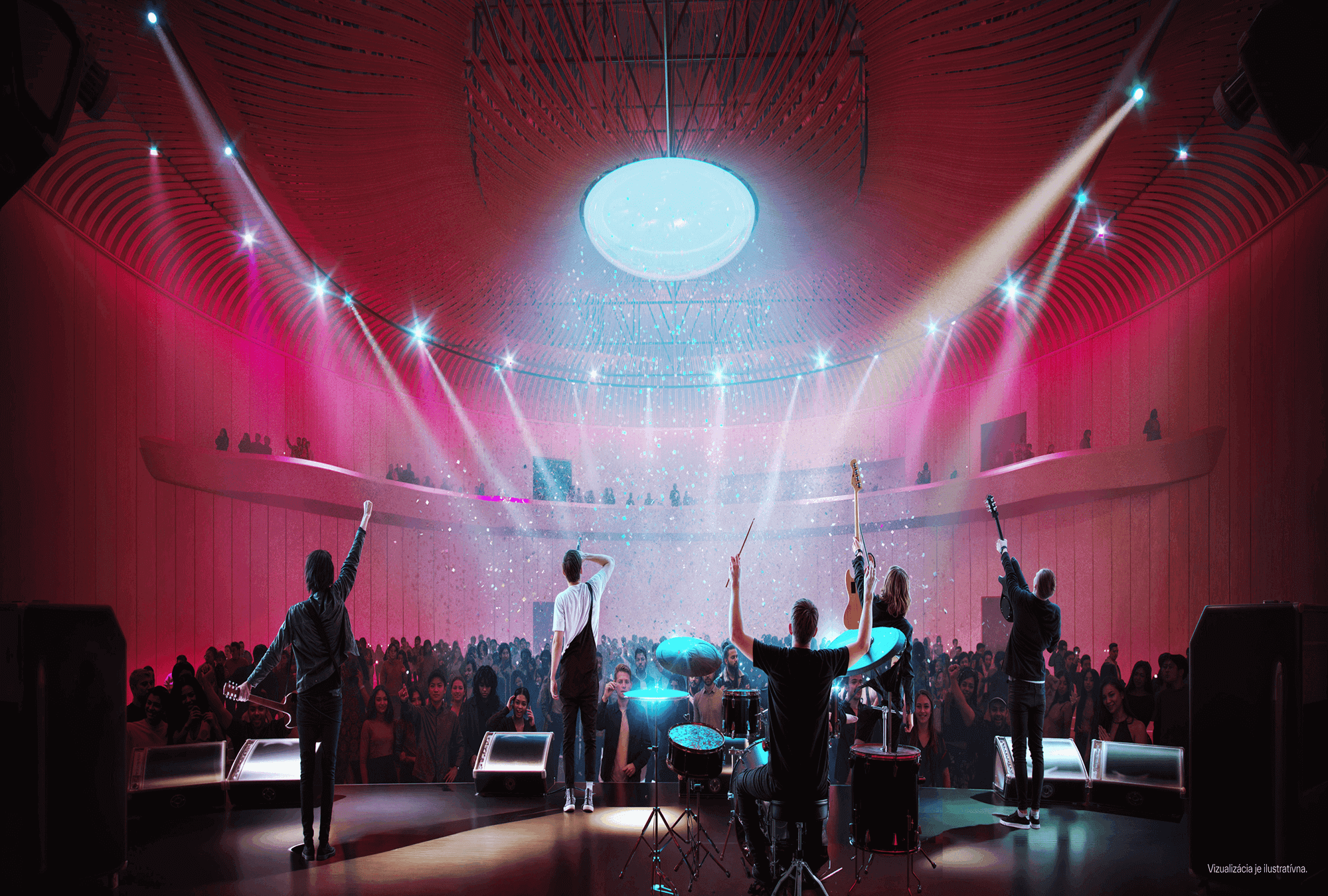 Kultúrno-spoločenská sála bude mať kapacitu 3 000 divákov.