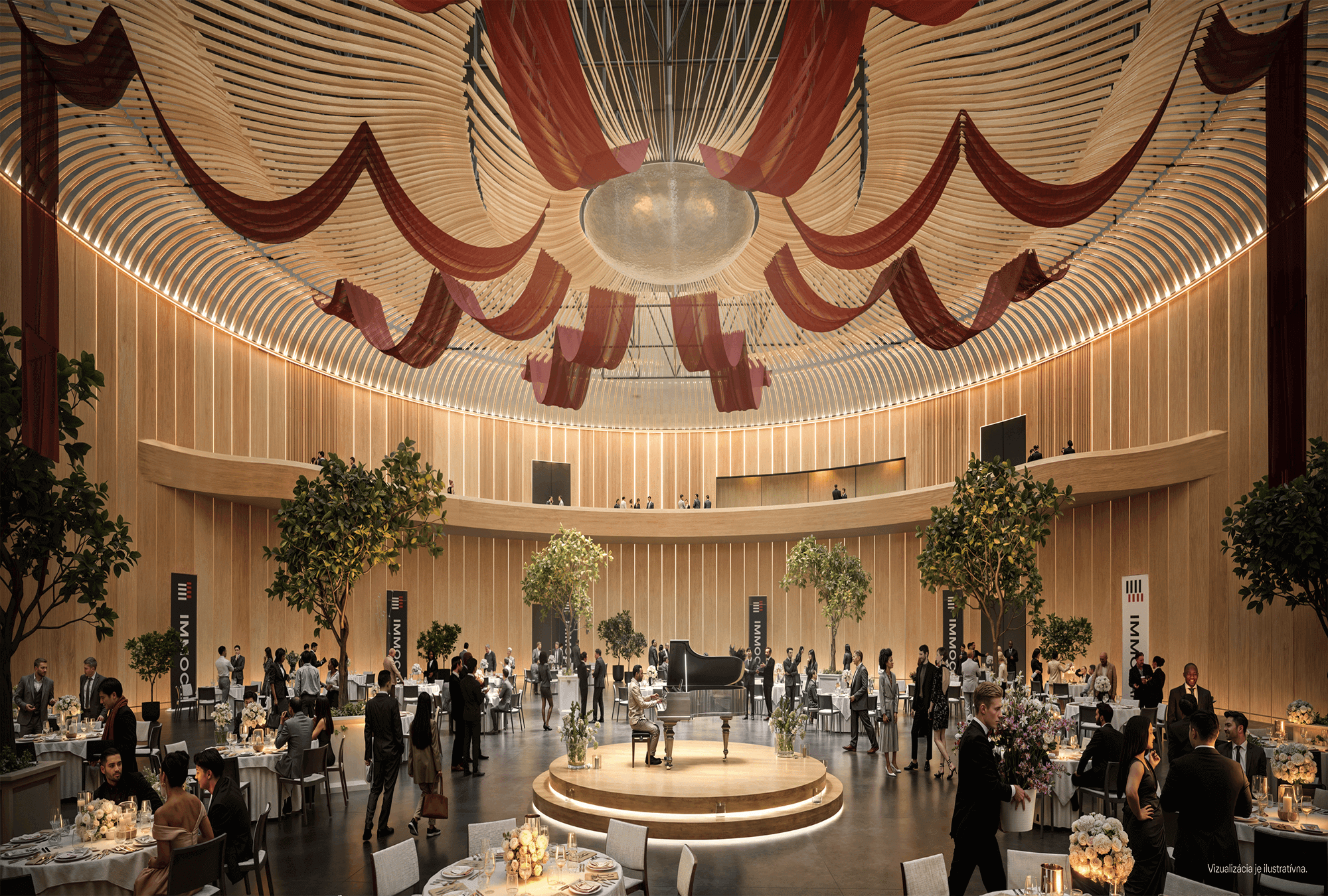 Kultúrno-spoločenská sála bude mať kapacitu 3 000 divákov.