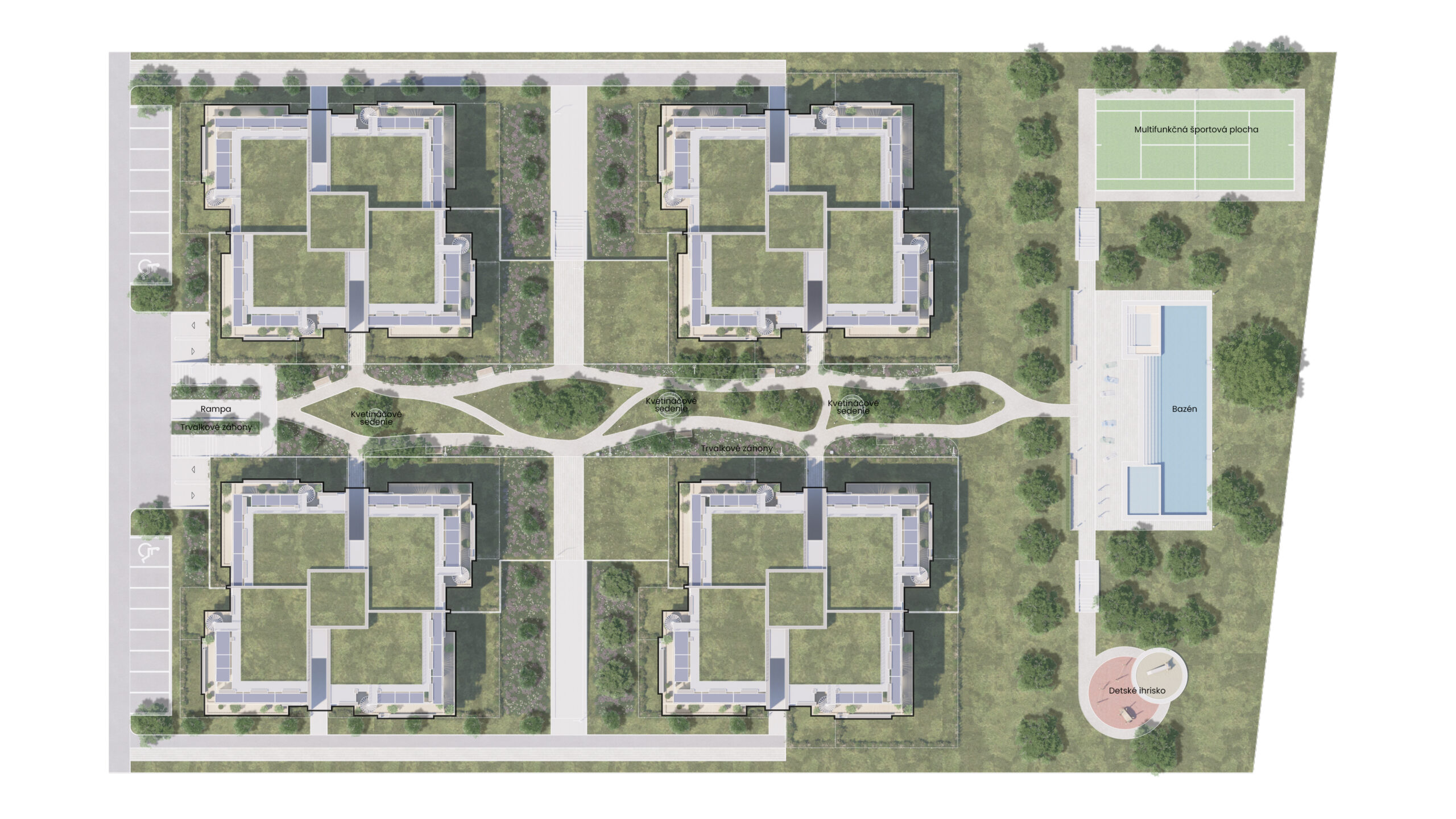 Na dotknutom území vzniknú štyri samostatné objekty.