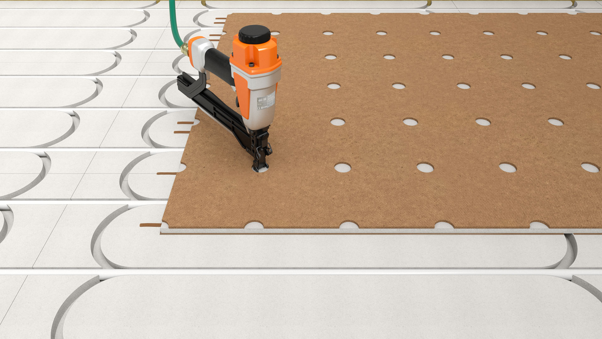 Montážny postup: Suchý systém na ukladanie podlahového vykurovania Montážny postup: Suchý systém na ukladanie podlahového vykurovania