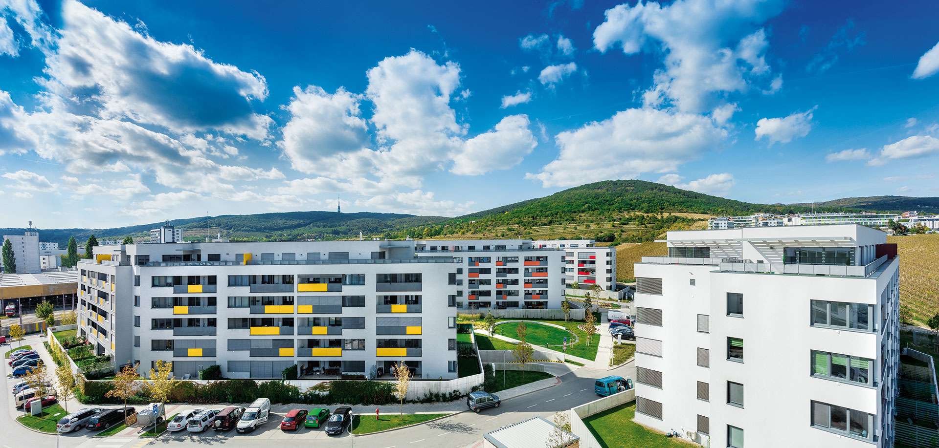 Obytný súbor Malé Krasňany, Bratislava (2012-2018). Autori: Karol Stassel, Juraj Šujan, Miro Vrana.