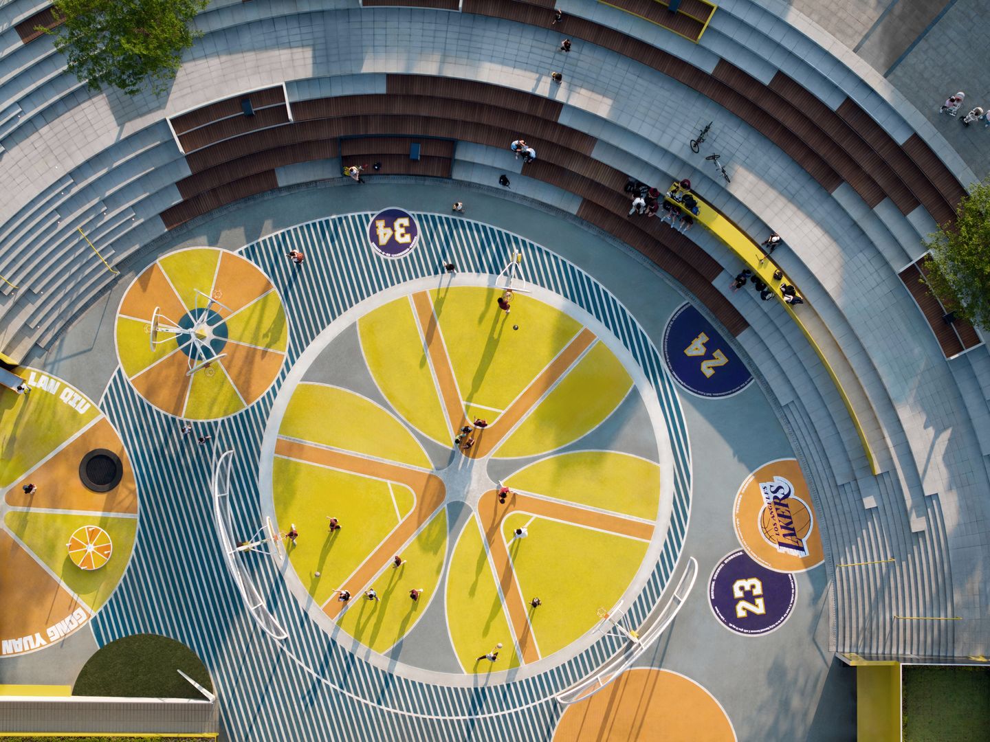 Basketbalový park v čínskom meste I-čchang