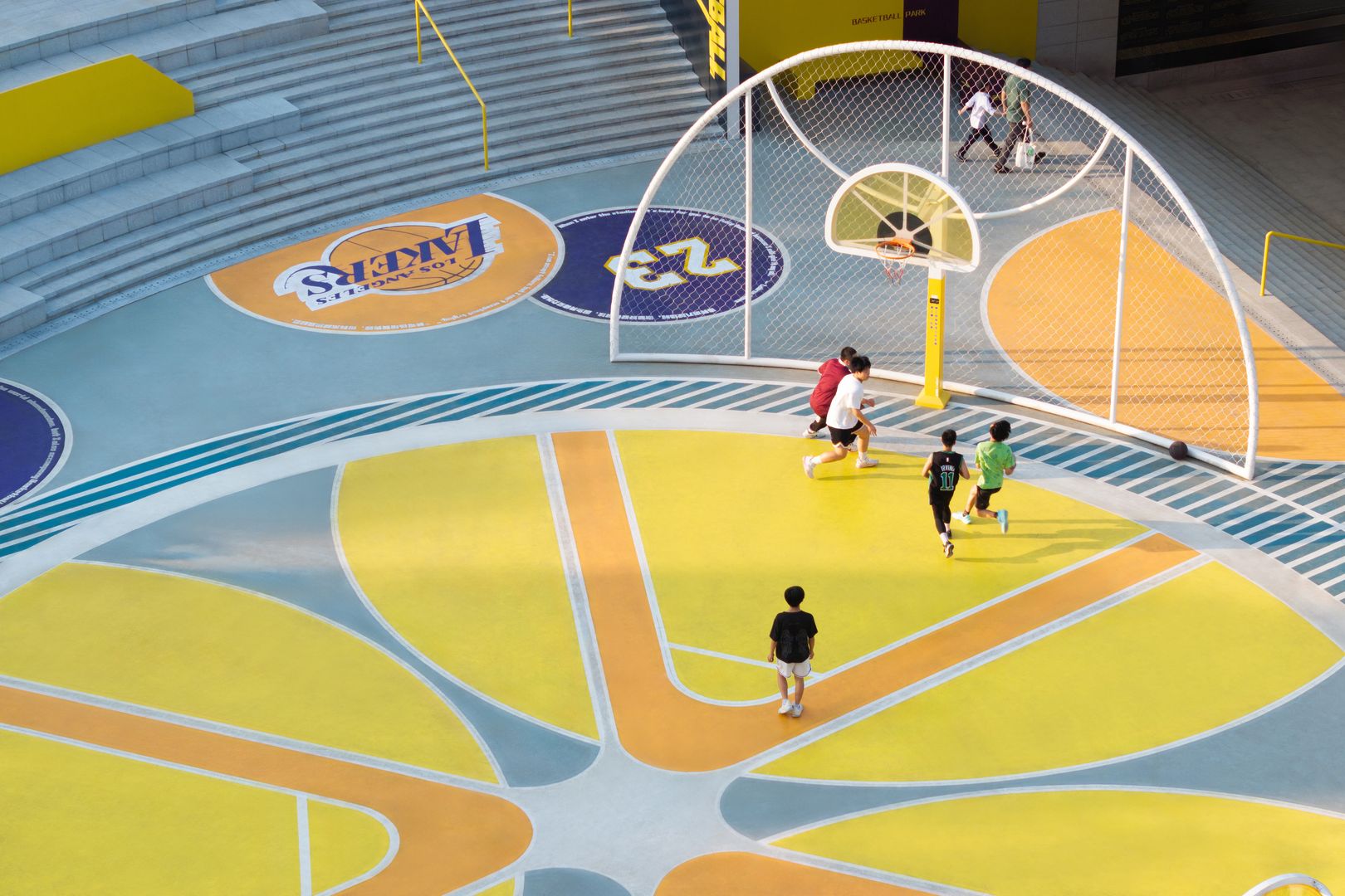 Basketbalový park v čínskom meste I-čchang