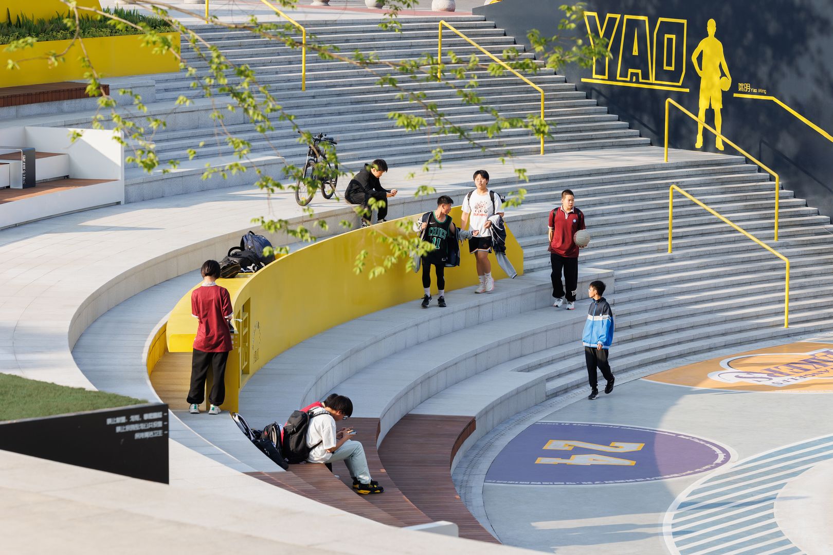 Basketbalový park v čínskom meste I-čchang