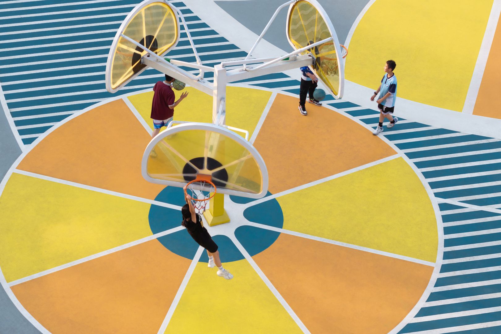 Basketbalový park v čínskom meste I-čchang