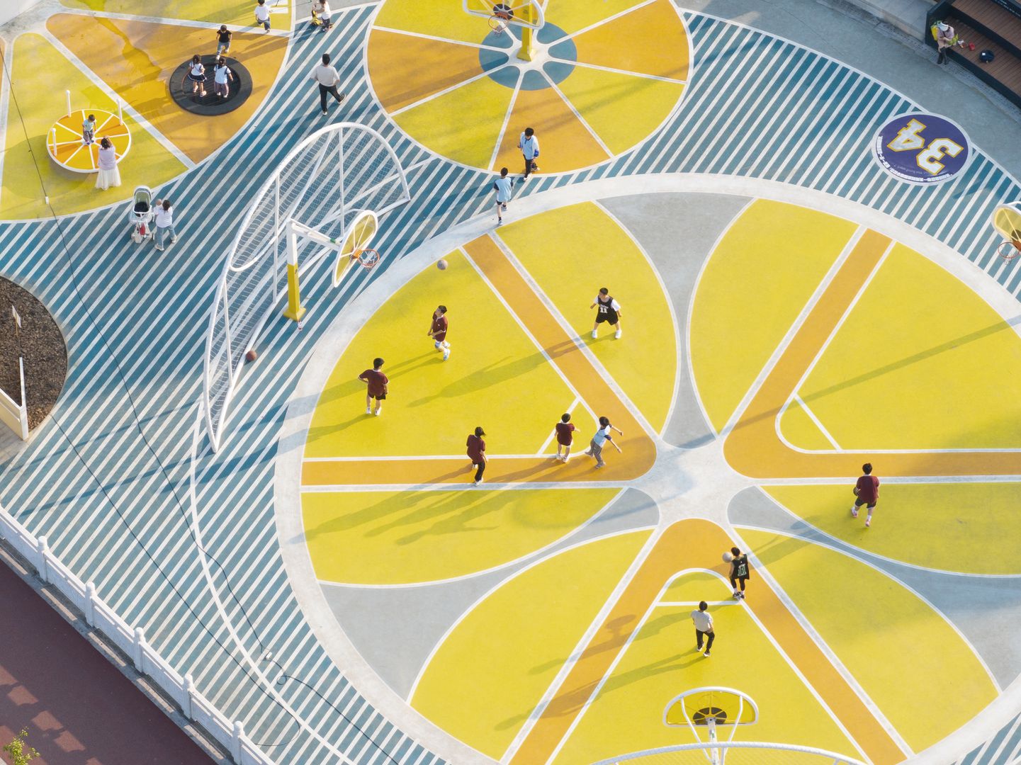 Basketbalový park v čínskom meste I-čchang