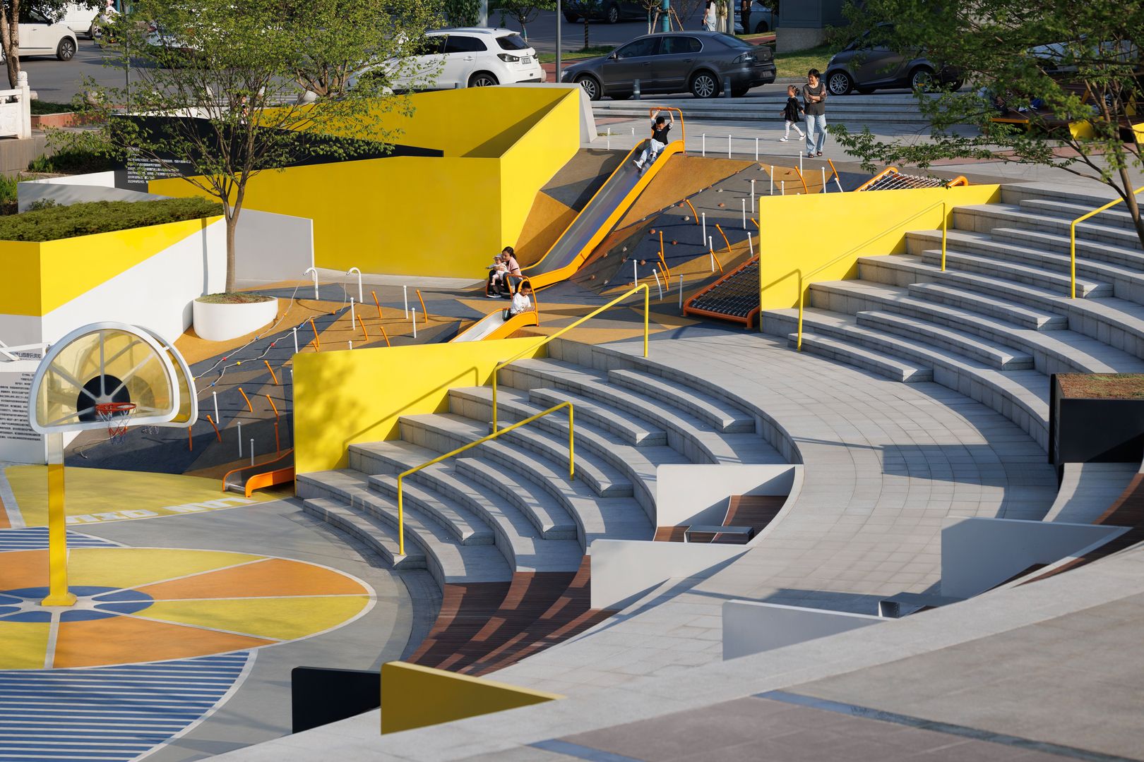 Basketbalový park v čínskom meste I-čchang