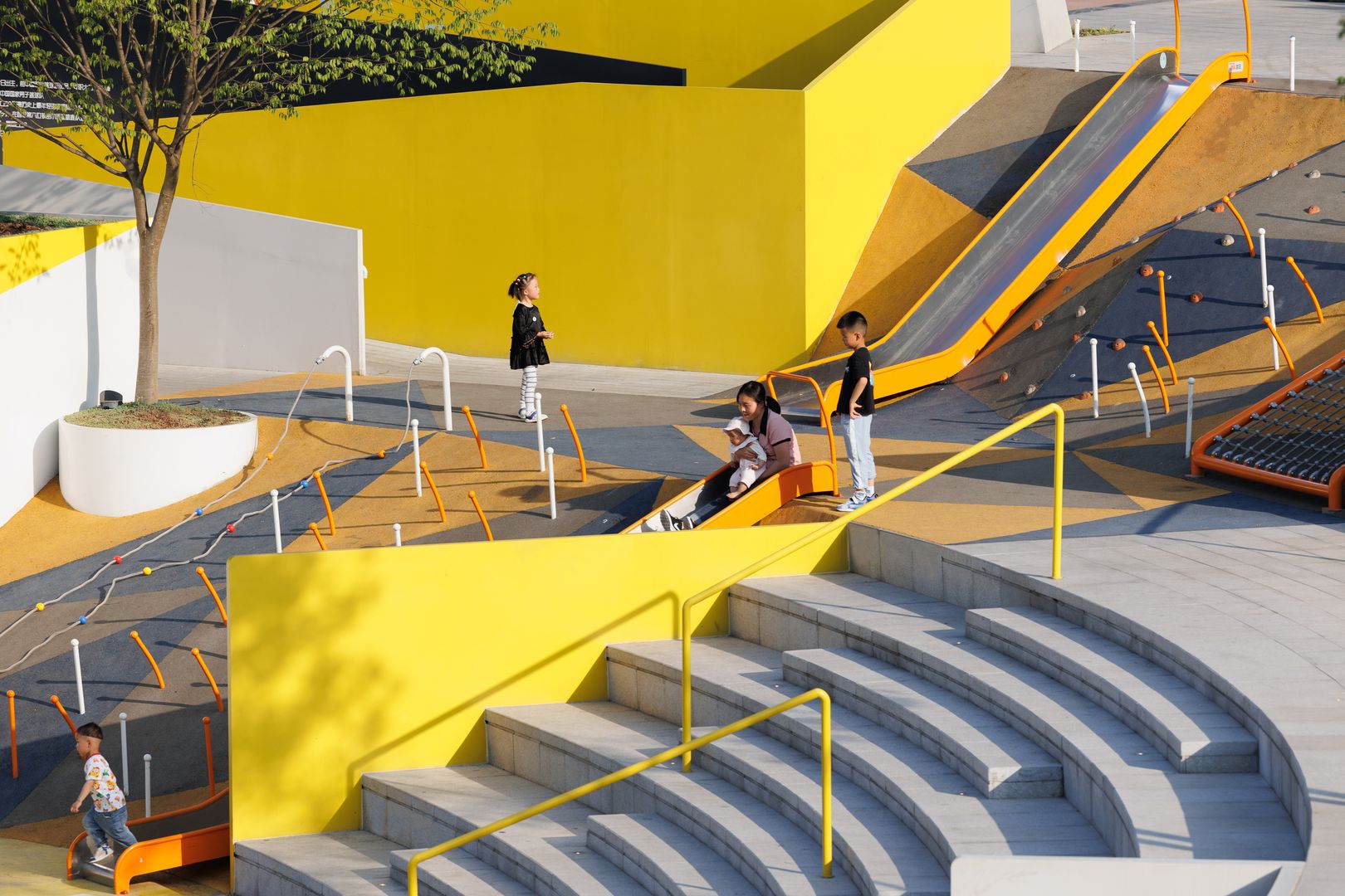 Basketbalový park v čínskom meste I-čchang