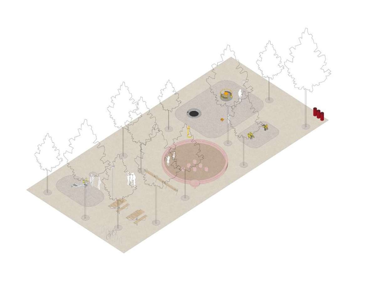 Základnou výbavou dvorov budú ihriská pre menšie deti a rôzne typy lavičiek.