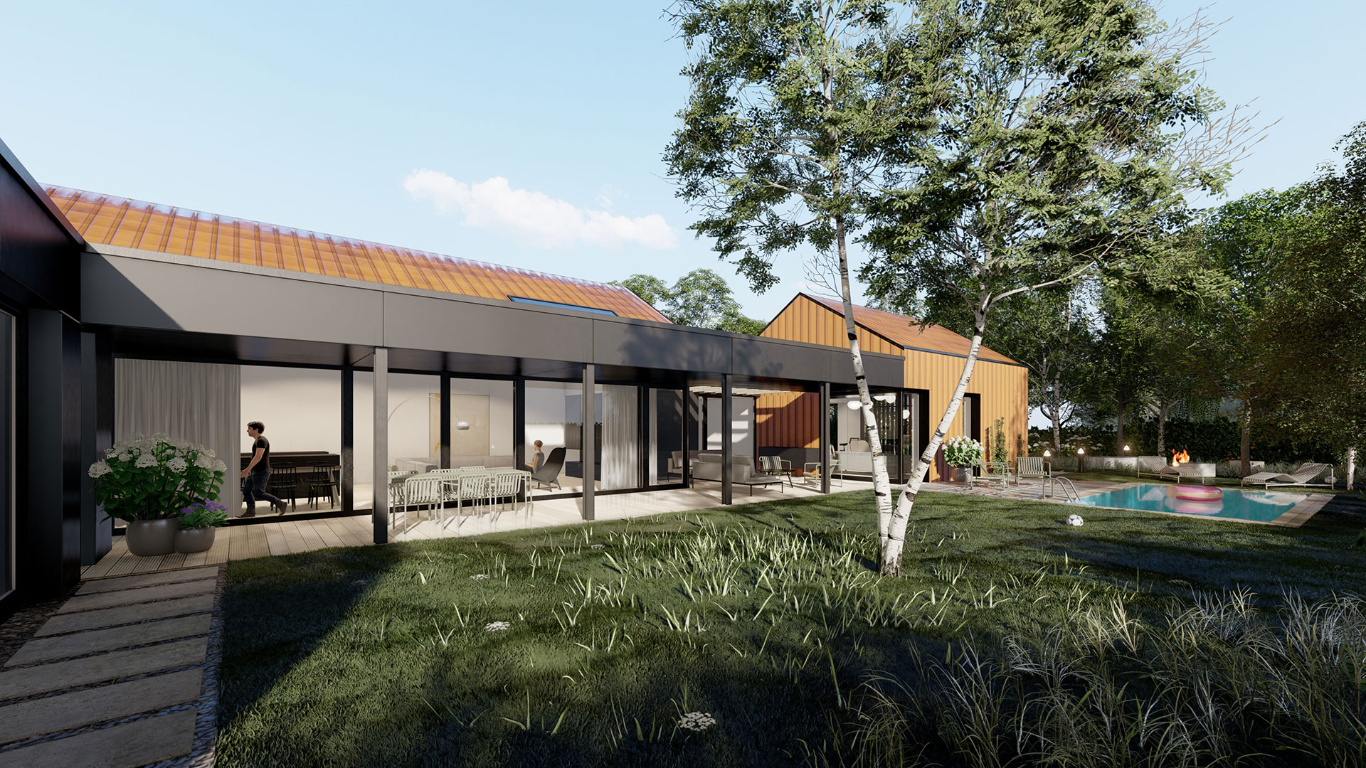 Rodinný dom E – Biely Kostol, Autori: Ing. arch. Katarína Viskupičová, Ing. arch. Matej Horváth