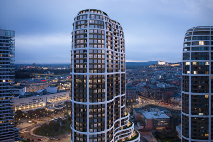 Sky Park Tower – nová dominanta Bratislavy s rezidenčnými bytmi a zelenými strechami