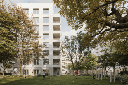 Vizualizácia projektu Mlynárka na bratislavských Mlynských nivách od YIT Slovakia