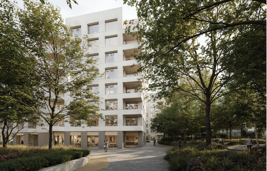 Vizualizácia Mlynárka v bratislavskom Ružinove s vysadenými stromami Vizualizácia Mlynárka v bratislavskom Ružinove s vysadenými stromami