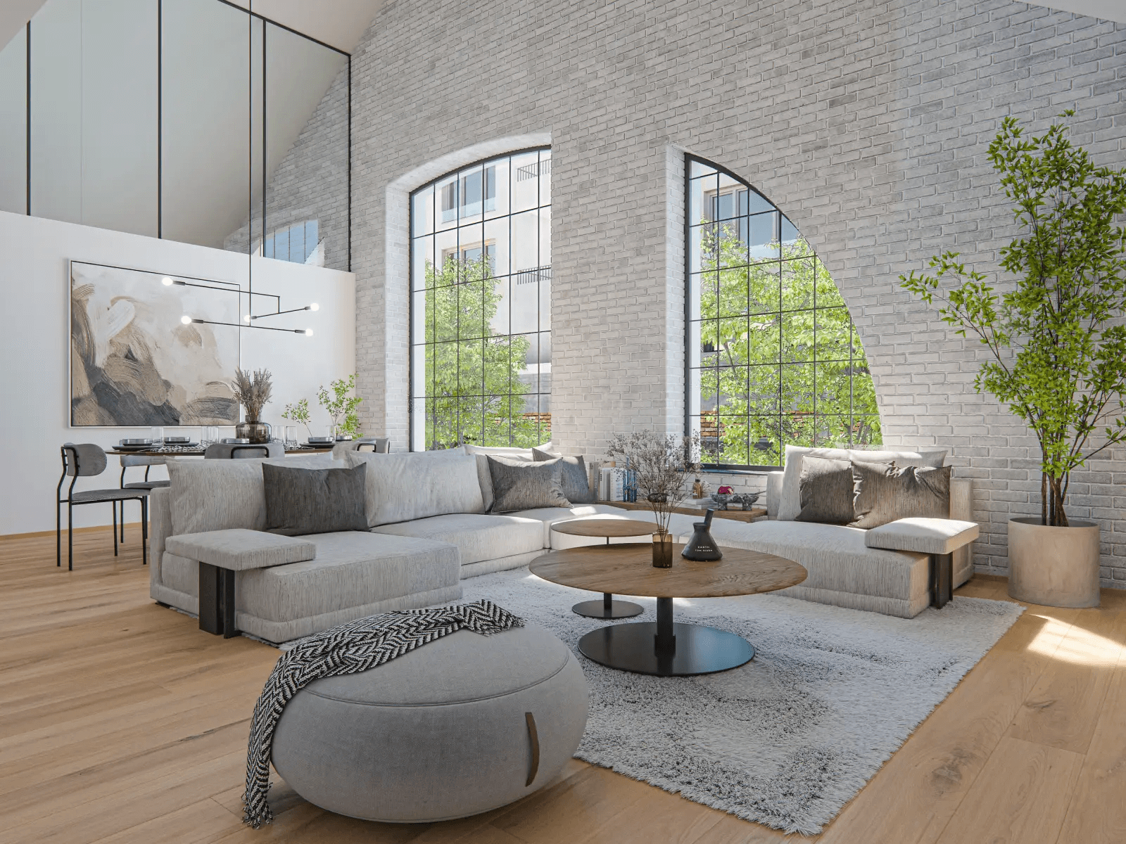 Súčasťou projektu sú aj loftové byty.