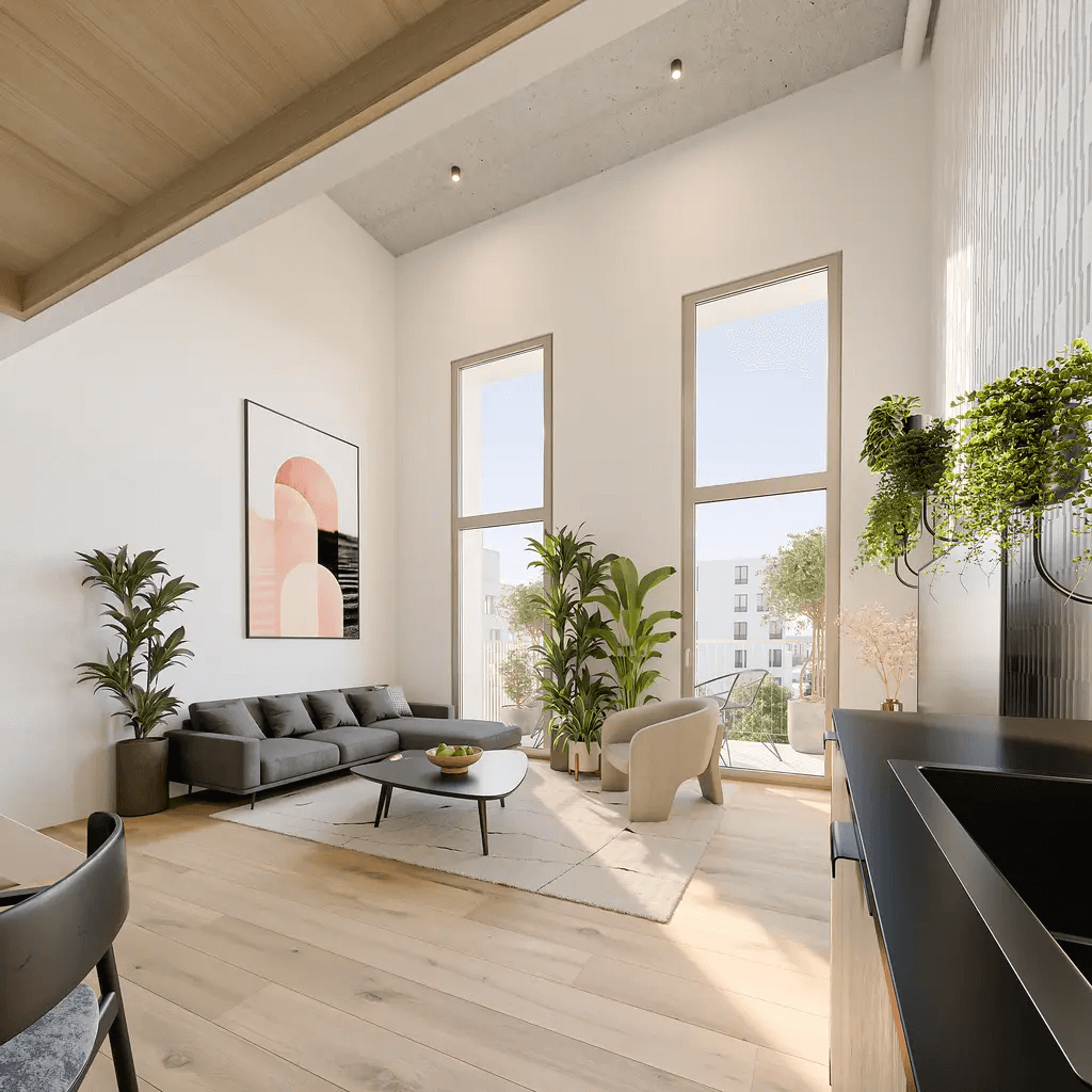 Súčasťou projektu sú aj loftové byty.