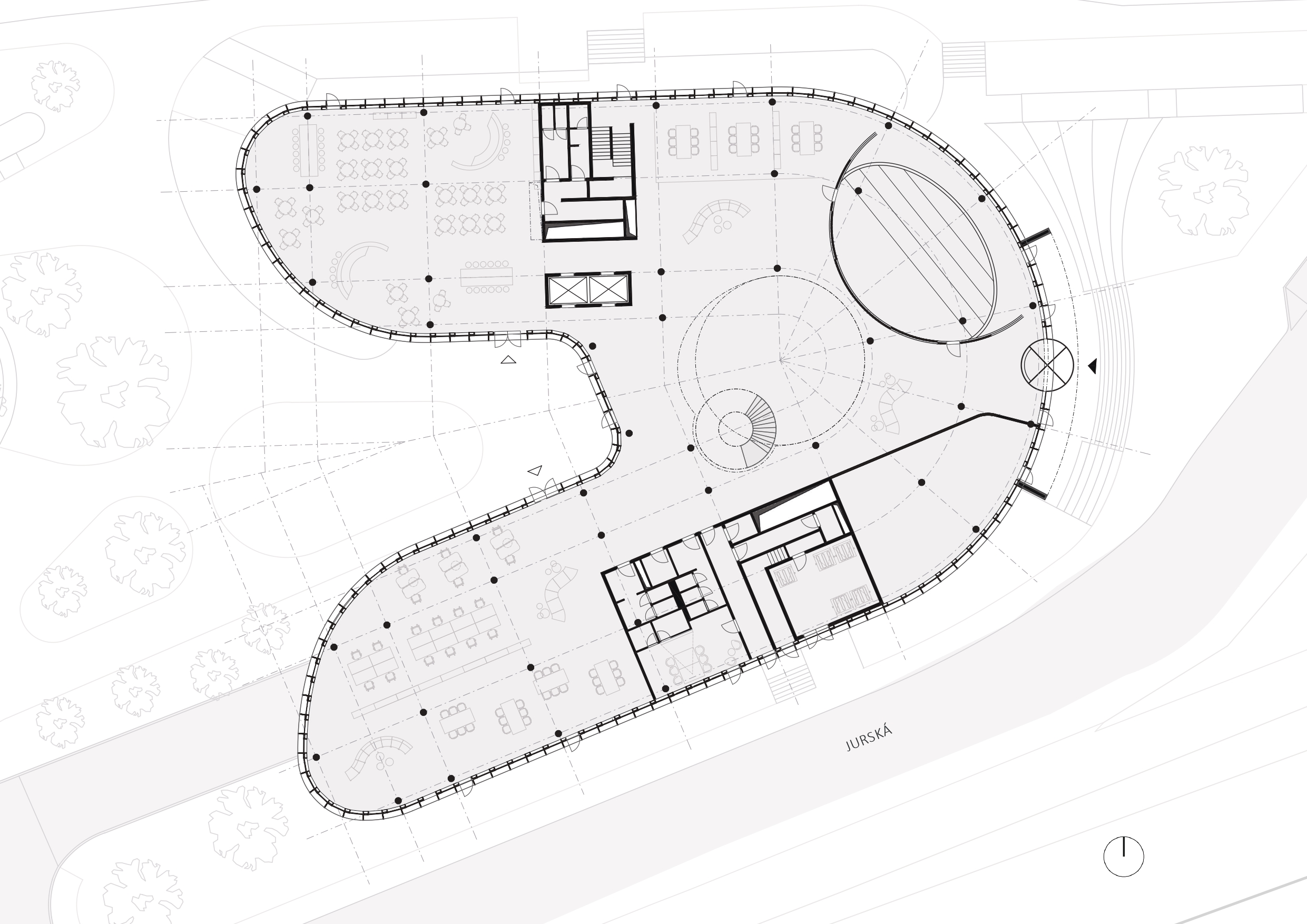 Architektonický návrh je výsledkom vyzvanej architektonickej súťaže, ktorú Innovatrics vyhlásil v roku 2017.