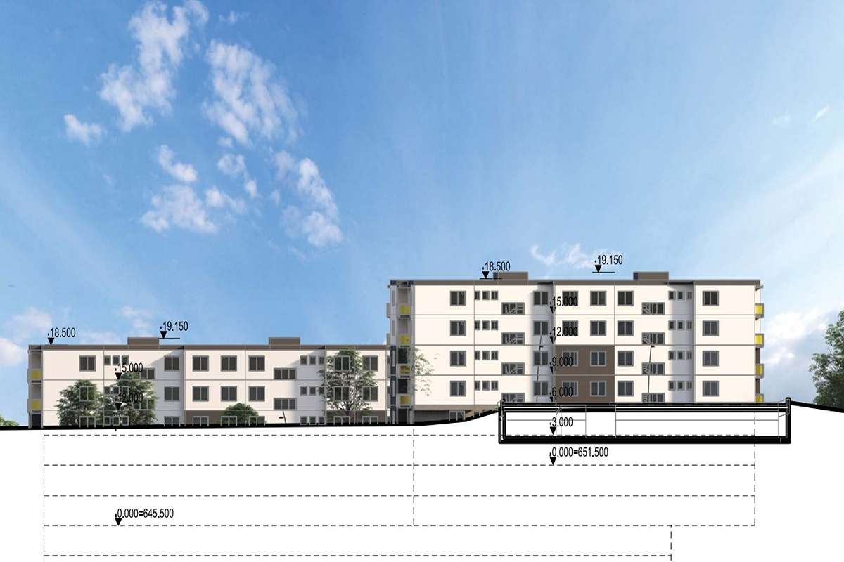 V celom komplexe bude umiestnených 160 bytových jednotiek.