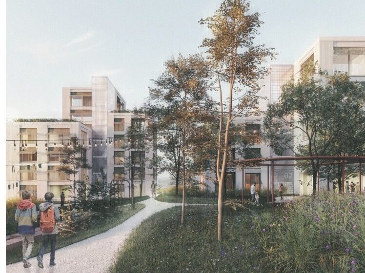 Vizualizácia projektu Na Rinzloch v Bratislave-Rači.