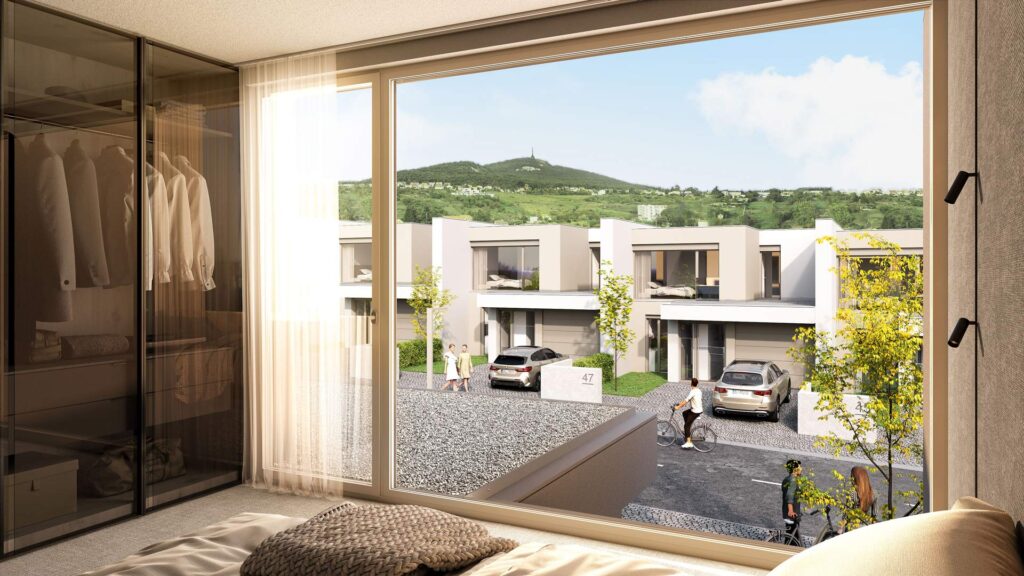 Časť riešeného územia zaberie radová zástavba. 