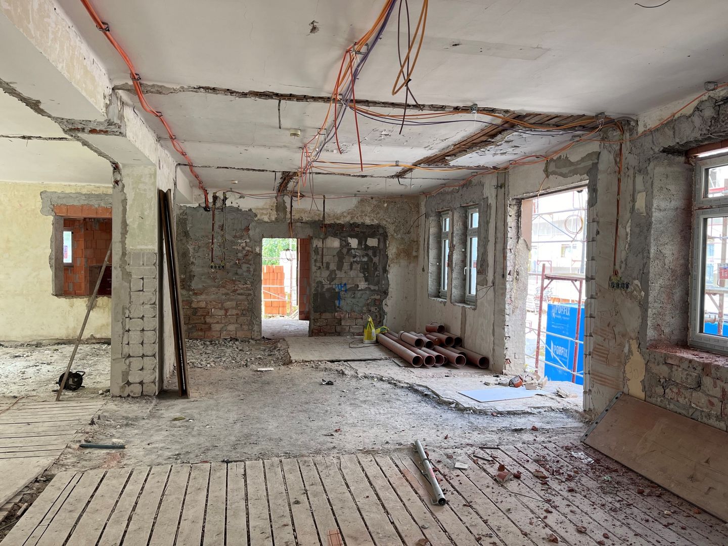 Stav počas rekonštrukcie