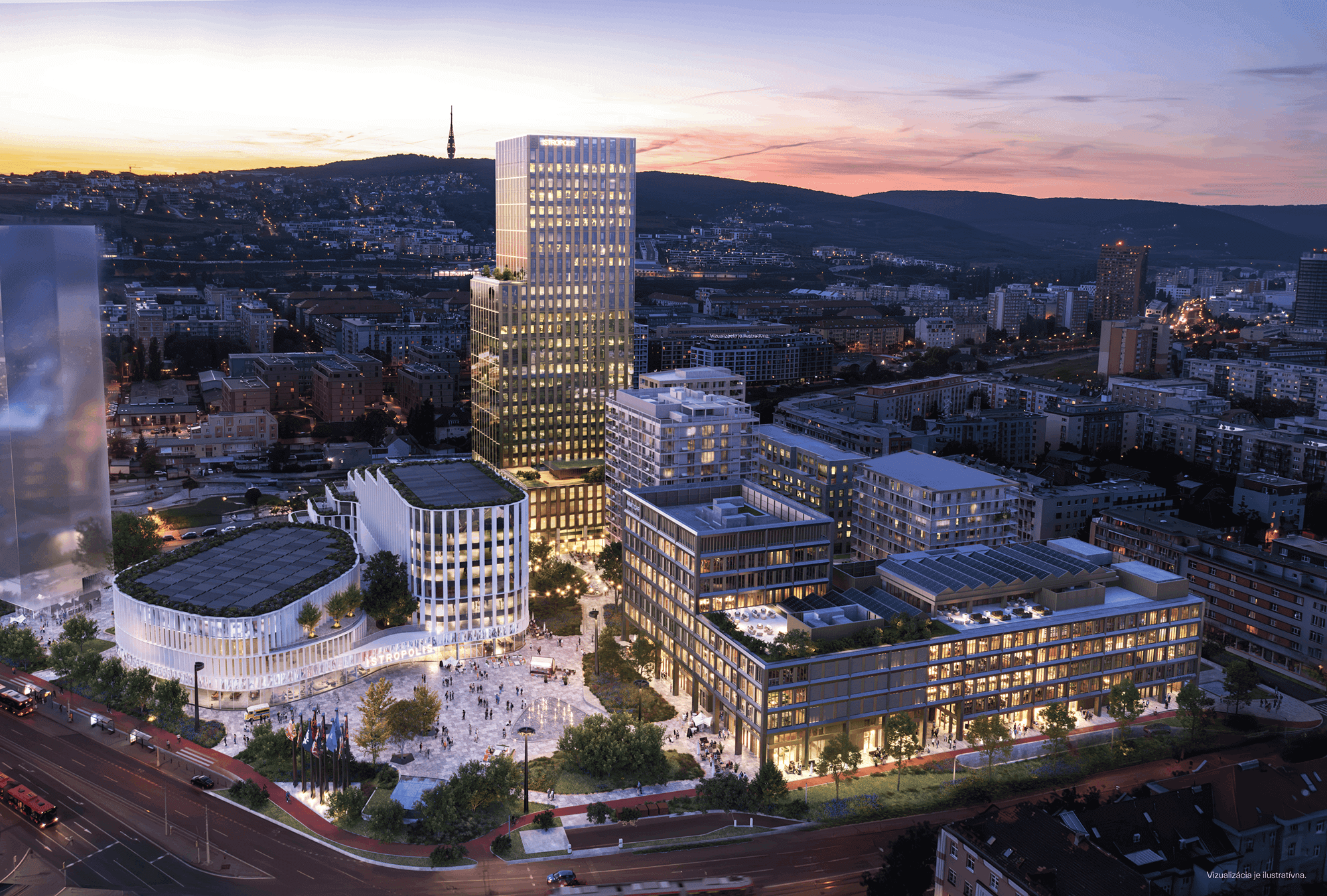Do fázy výstavby vstúpia tri budovy - Istropolis Atrium, Istropolis Tower a rezidenčný Blok A