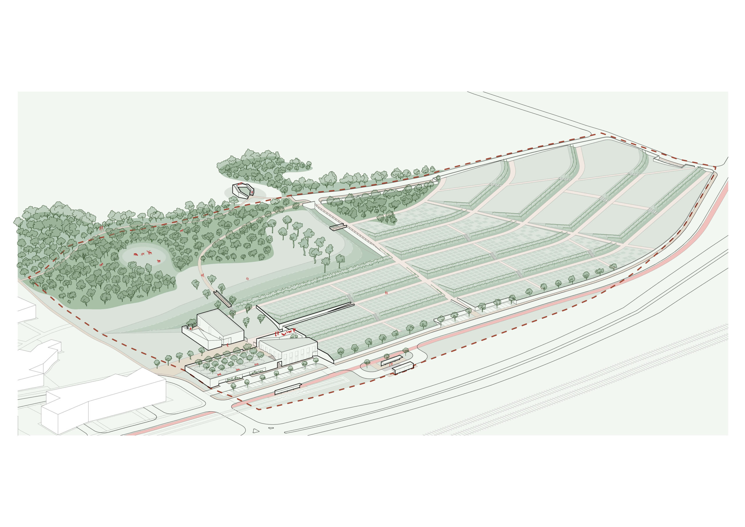 Ideová štúdia cintorín Rača, Bratislava