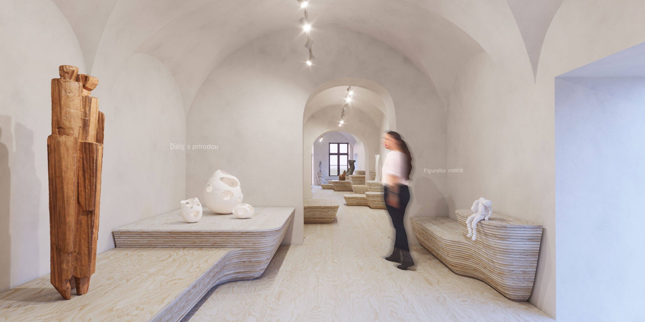 Nová expozícia bude svojim tvaroslovím odkazovať na spišský travertín. 