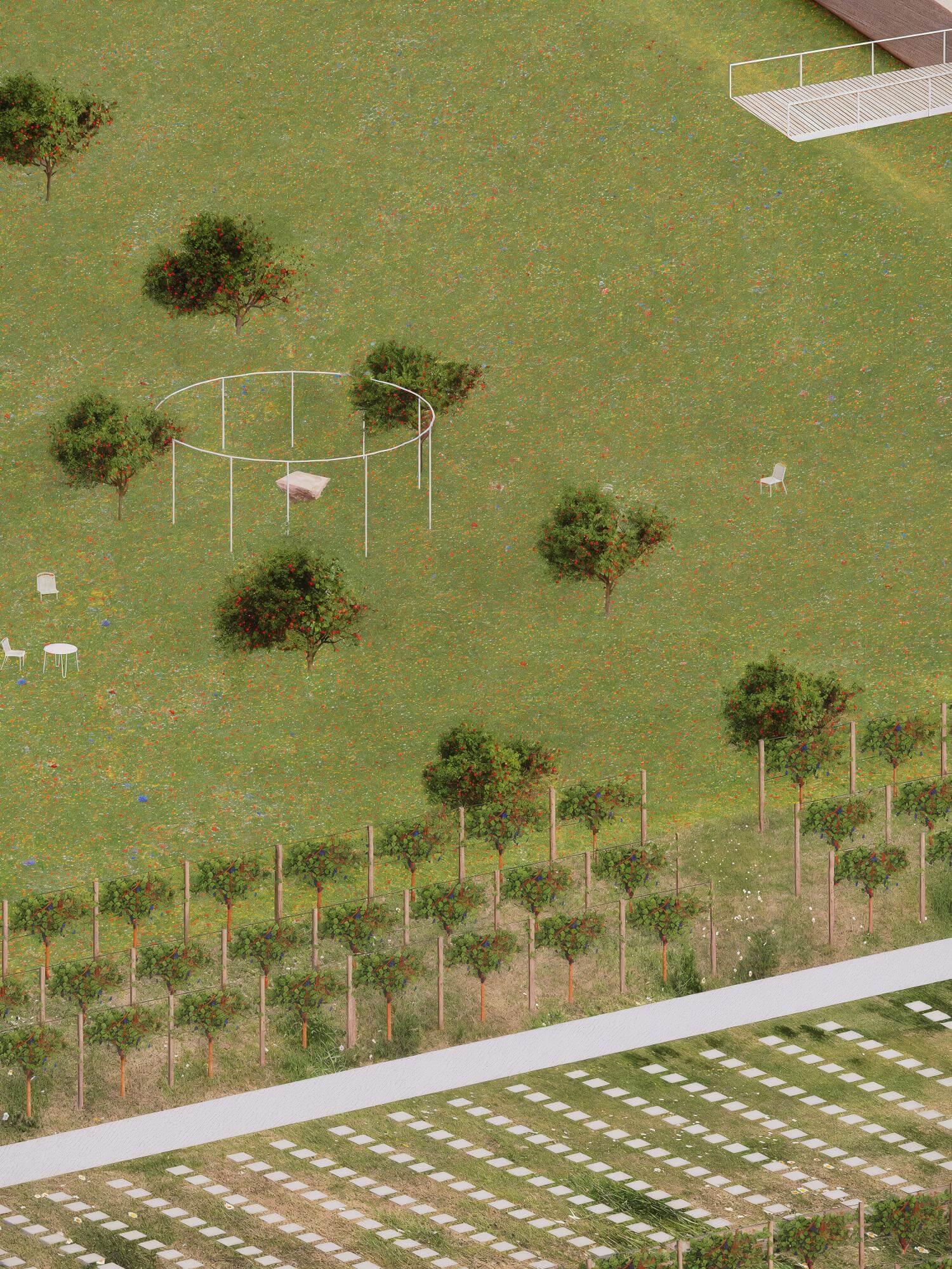 Ideová štúdia cintorín Rača, Bratislava