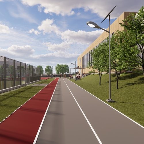 Výstavba novej haly začala na konci roka 2024, stavba bola dokončená koncom roka 2025.