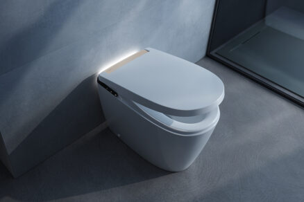 Inteligentná sprchovacia toaleta s ambientným osvetlením a moderným ovládaním