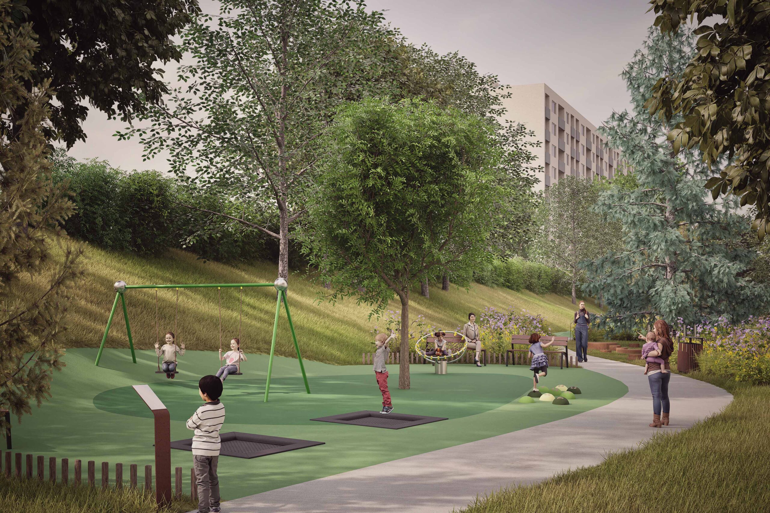 Linear Park, Košice-Mestská časť KVP