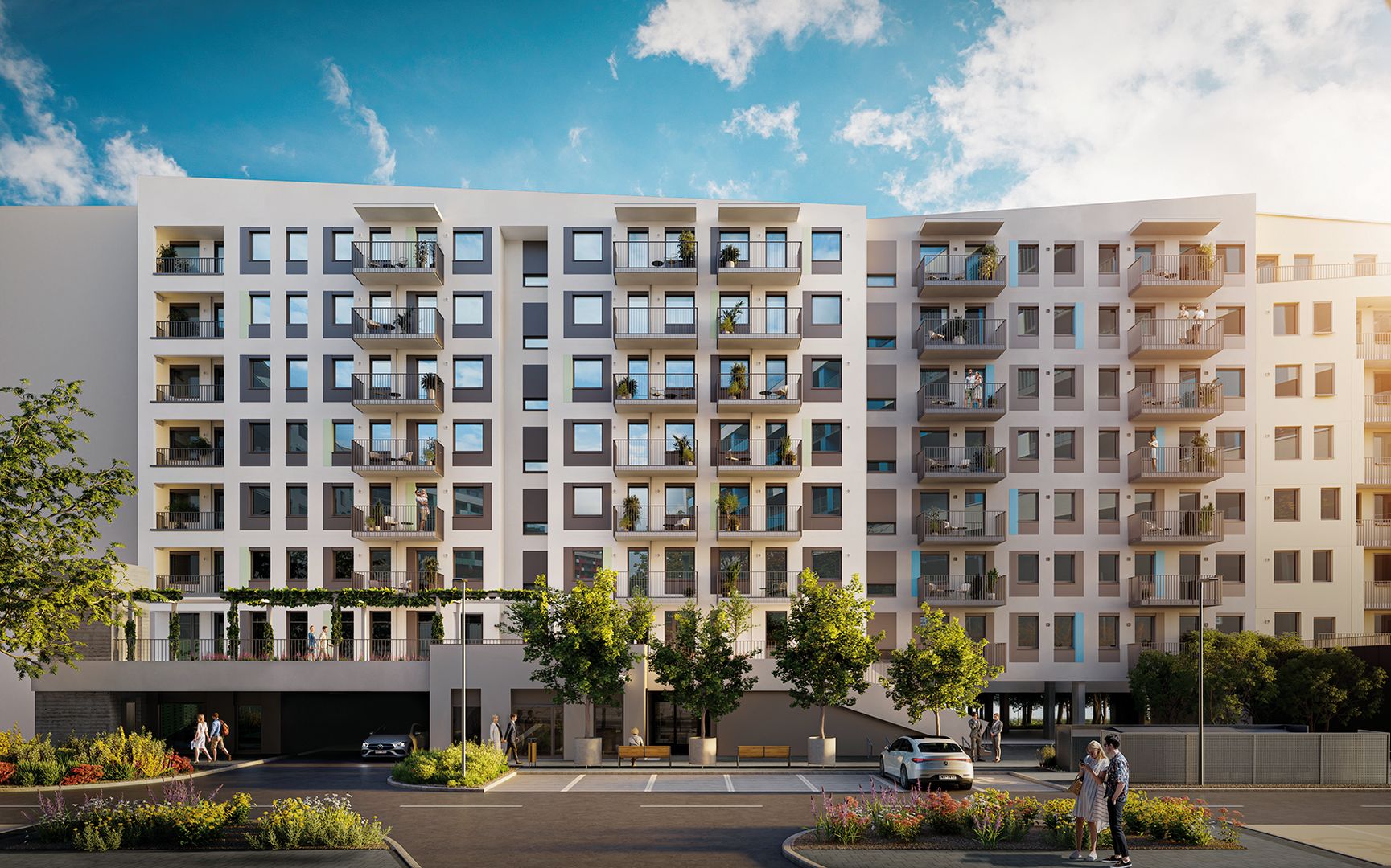 Obytný dom NUPPU Magnólia, Bratislava-Ružinov, architektúra Ateliér 3M