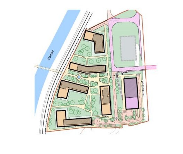 Umiestnenie stavebných objektov v zámere Slnečné nábrežie v Košiciach Umiestnenie stavebných objektov v zámere Slnečné nábrežie v Košiciach