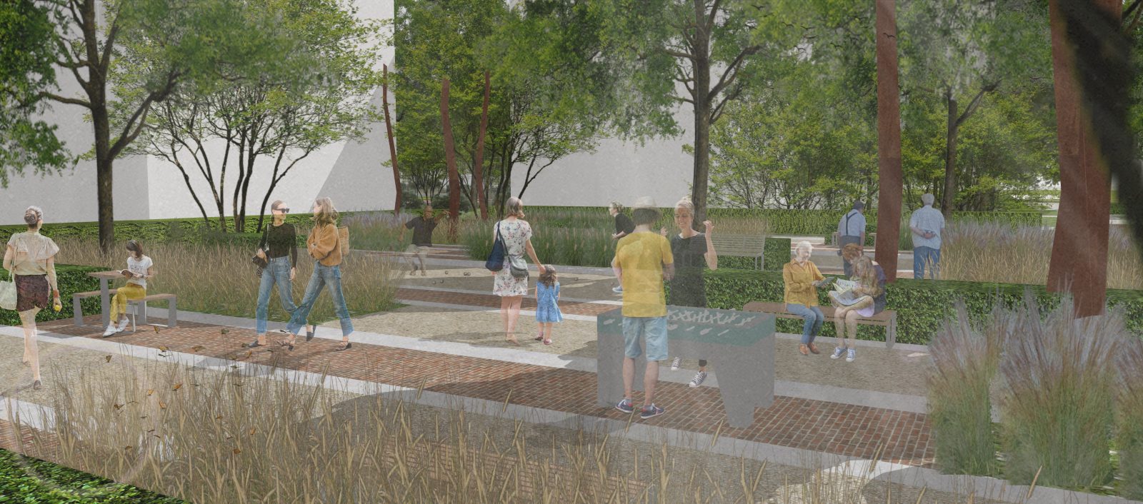 Hlavným cieľom revitalizácie je vytvoriť atraktívne a funkčné priestranstvá.