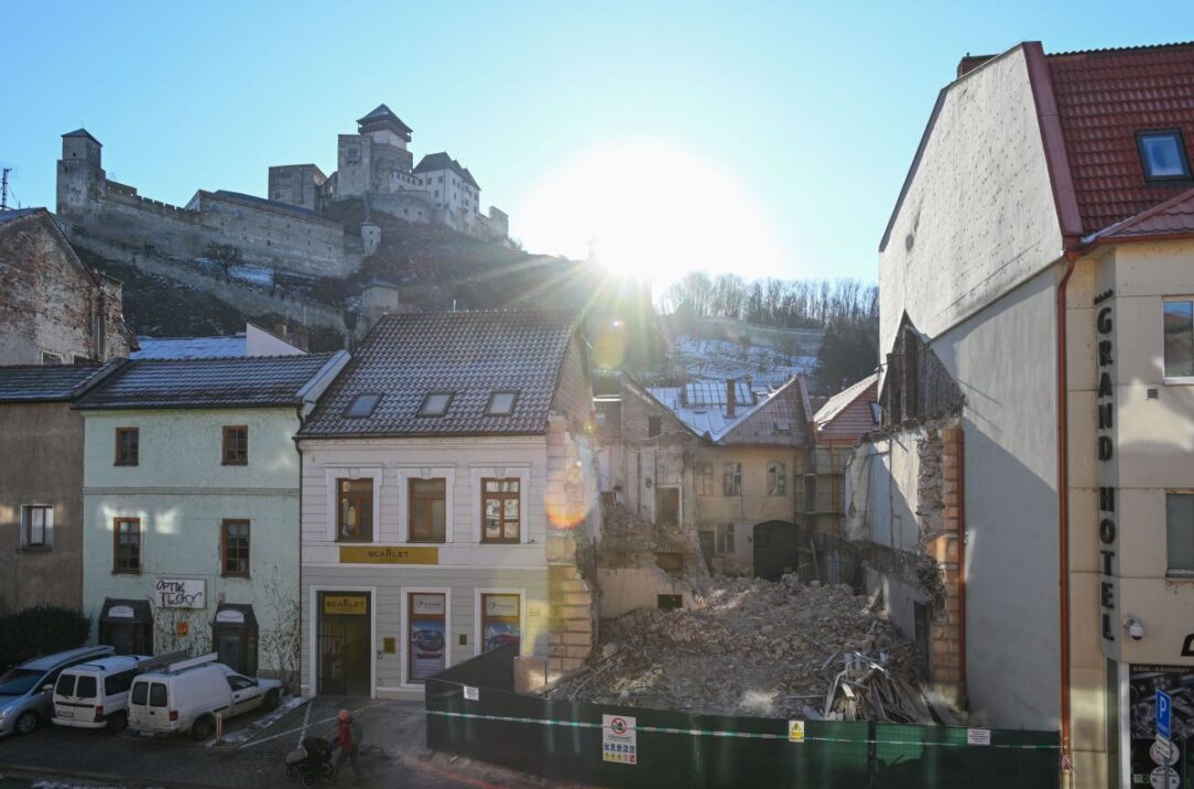 Trenčín buranie Trenčín