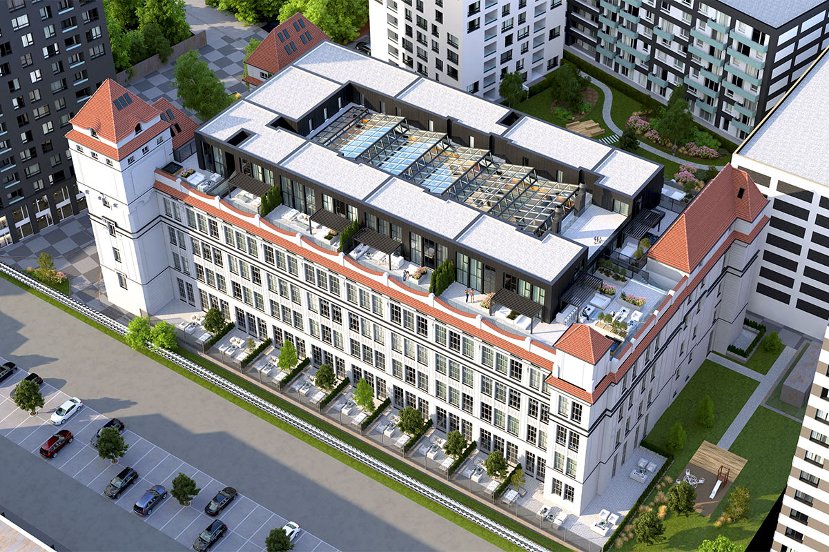 Pôvodne štvorpodlažný objekt bude nadstavaný o ďalšie dve podlažia formou prístavby a ponúkne 71 bytových jednotiek.