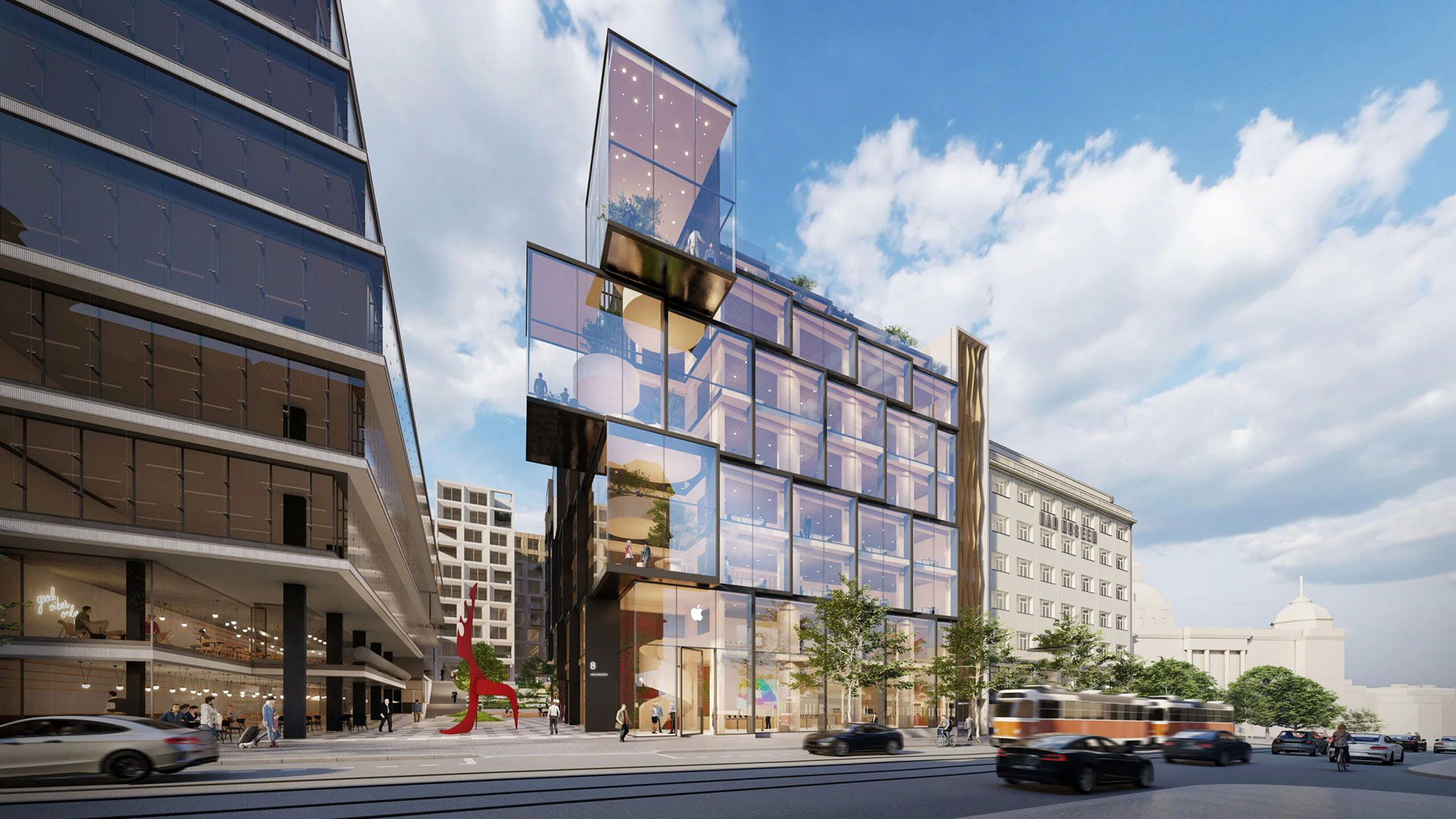 Developer Penta Real Estate pripravuje v Prahe projekt Vinohradská 8 od ateliéru Jakub Cigler Architekti.